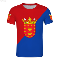 2023 NEW Lanzarote Flag T-shirt Free Custom Spain Flag T-shirt Team Sport Men And Women Clown Fashion Loose o Neck T-shirt Top fashion