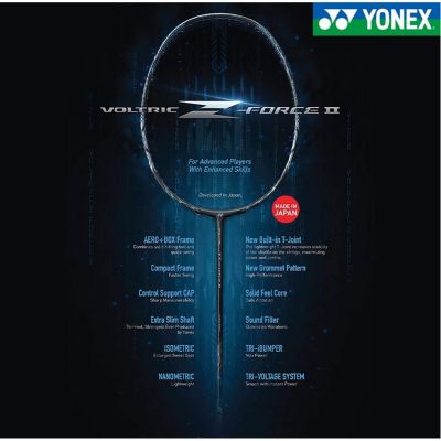 【ขายดี Egxtrb】xyyonex Voltric Z Force II 4U ไม้แบดมินตันคาร์บอนเต็มรูปแบบผลิตภัณฑ์ดั้งเดิม