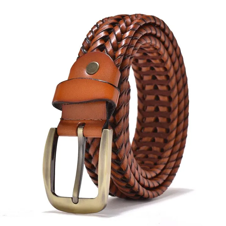 Cozy Up Leather Men's Vintage Casual Pin Buckle Belt Cowhide Size 105 ...