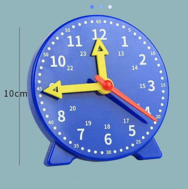 นาฬิการุ่นโรงเรียนประถมศึกษานาฬิกาช่วยสอนการเรียนรู้ที่จะรับรู้เวลาหน้าปัดนาฬิกาใบหน้าดู10ซม-ชั้นประถมศึกษาปีที่1และสอง