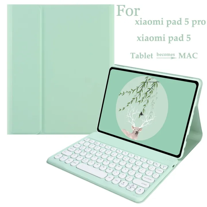 Round keycap Bluetooth keyboard Case For Xiaomi MiPad 5 Pro 11 2021