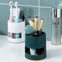 ﹉ MENGXUAN Multifunctional Toothpaste Organizer Removable Chopsticks Box Toothbrush Holder Comb Stand Storage Shelf Bathroom Accessories With Four Compartments Razor Drain Rack/MulticolorTH