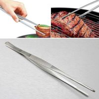 【DT】BBQ Tong Barbecue Tongs Stainless-Steel Tweezers Clip Buffet Picnic Meat BBQ Cooking Tongs Kitchen Utensils