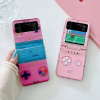 เคสลายการ์ตูน TJJ สำหรับ Samsung Galaxy Z Flip 5 4 3สำหรับ Samsung Z Flip4 Flip5เคสลายการ์ตูนตลกเคสมือถือแบบ3 In 1