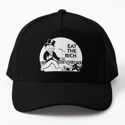 Eat The Rich Baseball Cap Hat Casual Bonnet Spring

 Boys Printed Czapka Hip Hop Fish Sport Black Casquette Sun Women