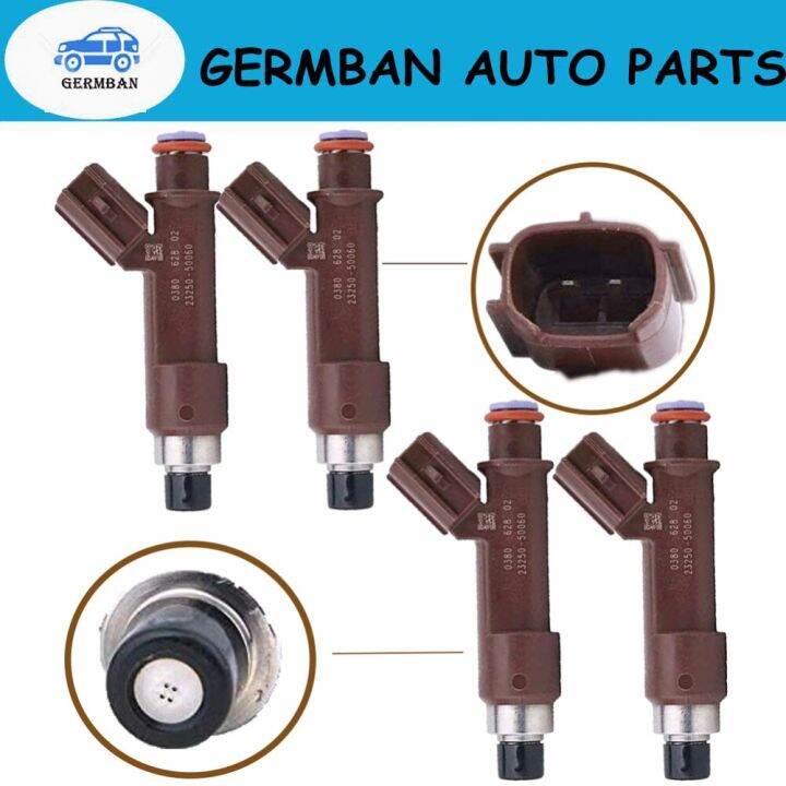 4ชิ้น-ล็อต23250-50060-2325050060-23209-50060หัวฉีดหัวฉีดสำหรับ-toyota-lexus-asia-sc430-2002-05-ls430-4-3l-4runner-tundra