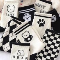 【hot sale】♘ D19 White Socks Female Cute Japanese jk ins Trendy Summer Tube Spring Autumn Stockings lolita Wholesale