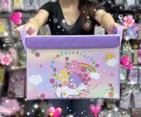 Care Bears  กล่องเก็บเสื้อผ้า กล่องเก็บของพับได้ มีฝาปิด ด้านหน้าเป็นหนัง PU  ขนาด 35×24×24 cm