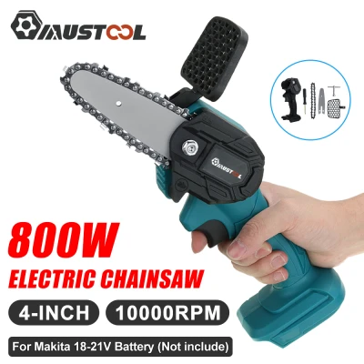 MUSTOOLไร้สายเลื่อยไฟฟ้าเครื่องตัดไม้800W One-Handเลื่อยไม้แบตเตอรี่Makita 18-21V
