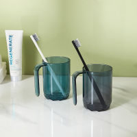 Transparent Ins Wind Mouthwash Cup Simple Toothbrush Cup with Handle Ho Toothbrush Cup Plastic Student Tooth Cup