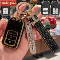 Hardingsun TPU Kunci Remote Mobil เคสสำหรับ Honda Civic CRV HRV BRV City Accord 2014เป็น2020