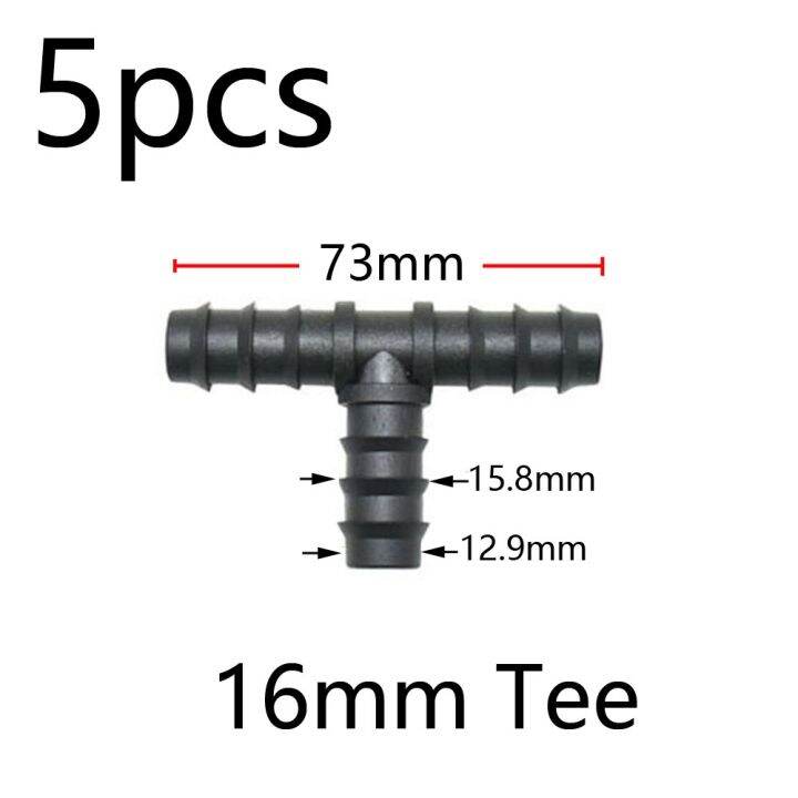 garden-irrigation-tubing-fitting-16-20-25mm-pe-tube-tee-elbow-equal-barb-connector-end-plug-reducer-tee-micro-drip-adapter