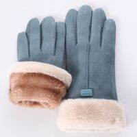 2021ใหม่แฟชั่นผู้หญิงถุงมือฤดูใบไม้ร่วงฤดูหนาวน่ารัก Furry Warm Mitts Full Finger Mittens ผู้หญิงกีฬากลางแจ้งหญิงถุงมือ Screen