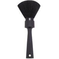 Barber Haircut Brush Neck Duster Hair Cutting Salon Hairdressing Cleaning Shaving Stylist Sweep Bristle (Black Handle)