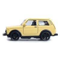 1/36 Lada Avto รถออฟโรดโมเดลรถโลหะผสมรถของเล่นหล่อจากเหล็กโมเดลรถเหล็กประตูจำลองสามารถเปิดได้