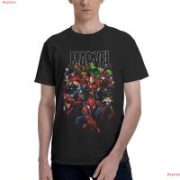 BayLine Marvel Avengers Guardians Of The Galaxy Team Up All Time Mens Adult Graphic Tee T-Shirt เริ่มกระแสแฟชั่นเสื้อยืดลายอนิเมะสไตล์เทรนด์