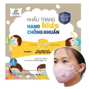 Khẩu Trang Kháng Khuẩn NANO Bạc HANVICO KIDS Trẻ Em Tiết Kiệm So Với Khẩu