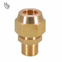 copper Flaring directly connect 1/8 1/4 3/8 1/4 Male Thread brass fitting copper expansion estuary flared Adapter Connector