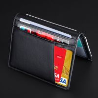 RFID Super Thin Small Card Holders Male Slim Soft Wallet 100% Genuine Leather Mini Credit Card Holder Wallets Purse  Men Wallet Card Holders