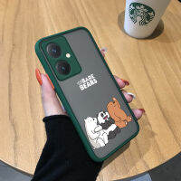 เคสสำหรับ Vivo Y27การ์ตูนน่ารักเราเปลือยเคสป้องกันกล้องปกหลังแบบเต็มหมีกริซลี่แพนด้ามีน้ำค้างแข็งโปร่งใสแข็งเคสใส่โทรศัพท์กันกระแทก