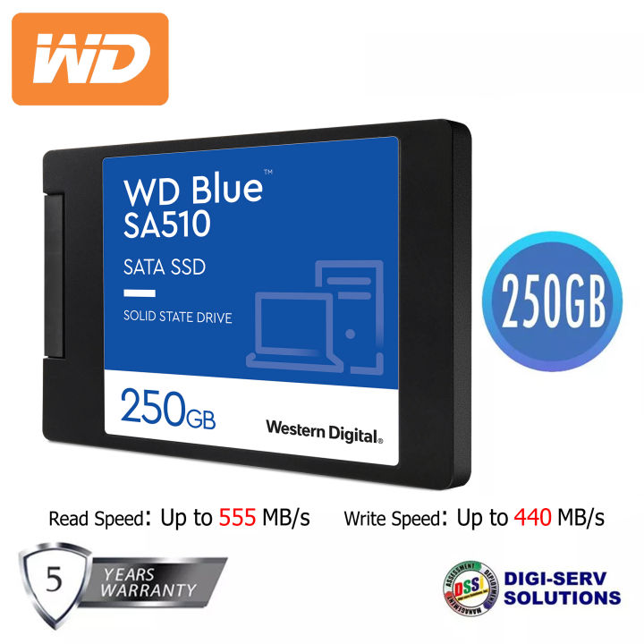 Buy the Western Digital Blue SA510 WDS250G3B0A Solid State Drive - Drive  Solutions