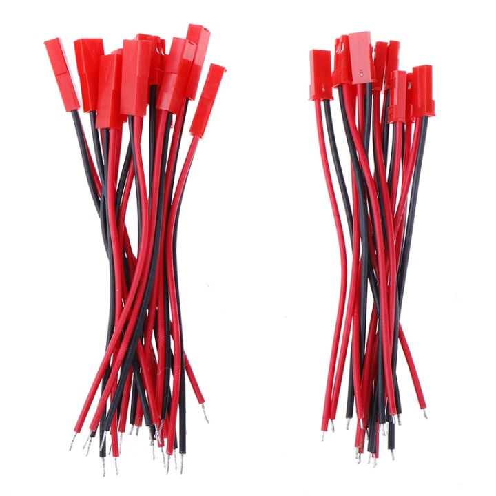 20pcs-connector-red-2-pin-connector-male-female-jst-plug-cable-22-awg-wire-for-rc-battery-helicopter-led-lights-decoration