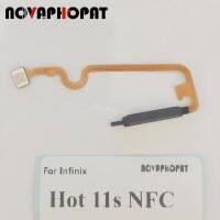 Novaphopat สําหรับ Infinix Hot 11s NFC X6812B สวิตช์เปิดปิดปุ่มลายนิ้วมือปิดการควบคุมบ้านปลดล็อกกุญแจเซ็นเซอร์สายยืดหยุ่น