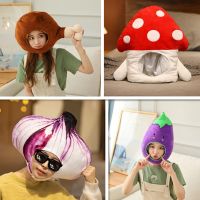 Adult Onions Mushroom House Hat Costume Dress Carnival Birthday Party Funny Cap Cosplay Chicken Leg Headdress