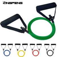 【CW】 5 Levels Pull Rope Elastic Band with Handles Exercise Tube for Training