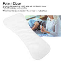 Reusable Diaper Insert Pad 4 Layers Moisture Absorption Nappy Liner Bedridden Elderly Incontinence Patient Care Urine Pad