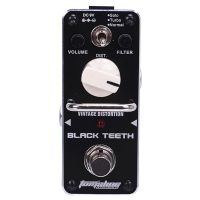 New AROMA ABT-3 BLACK TEETH Vintage Guitar Distortion Mini Analogue Effect True Bypass