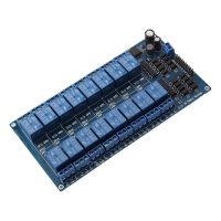 รีเลย์16ช่อง5V/12V บอร์ดสำหรับ Arduino Pic Avr Mcu Dsp แขน Plc ควบคุม