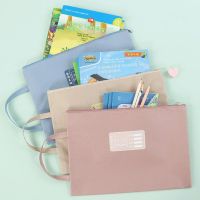 ☫ 5 Pcs Portable A4 Size File Folder Bag Water Proof Durable Books Storage Pouch Simple Zipper File Pocket Student School Supplies