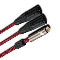 Stereo 3.5mm Female to Double XLR Male Plug Audio Extension Cable Mixer Console Amplifier Speaker Home Theatre  1m 2m 3m 5m Cables