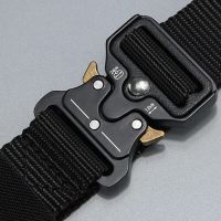 FRALU belt men outdoor hunting metal tactical belt multi-function alloy buckle high quality Marine Corps canvas belt for men