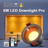 Gledopto Smart ZigBee 3.0 CRI 90 RGBCCT LED Ceiling Recessed Light Christmas Decoration Downlight With Alexa Voice APP Controls