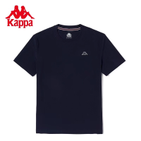 KAPPA เสื้อยืดกีฬาคอกลมสำหรับผู้ชาย,เสื้อยืดแฟชั่นฤดูร้อนแขนสั้นลำลองสำหรับสีทึบ