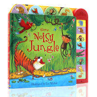 Original English picture book noisy jungle noisy music book jungle Usborne cardboard phonation Book Childrens English Enlightenment cognition picture book parent-child interaction toy book genuine