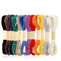 【YD】 Dailylike 12roll/set 10m/roll Colorful Cord Rope Cordage Twine Macrame String Wrapping Wedding