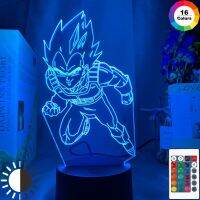 【☸2023 New☸】 yisiguyi0 โคมไฟ3d ดราก้อนบอล Vegeta Iv รูป Led เปลี่ยนสี Nightlight สำหรับอะนิเมะตกแต่งห้องเย็นสำหรับเด็กห้องนอนไฟกลางคืน