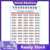 แผนภูมิคอร์ดเปียโน Master เปียโนคัวก้าวหน้า88คีย์ศิลปะติดผังดนตรีอ้างอิงโปสเตอร์สำหรับครูนักเรียน
