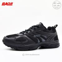 BAOJI รองเท้าวิ่ง รองเท้าผ้าใบชาย รุ่น BJM456 สีดำล้วน ไซส์ 41-45