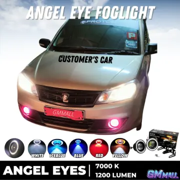 Car Angel Eyes halo Ring COB Projector Fog Lamp Car Led Sportlight