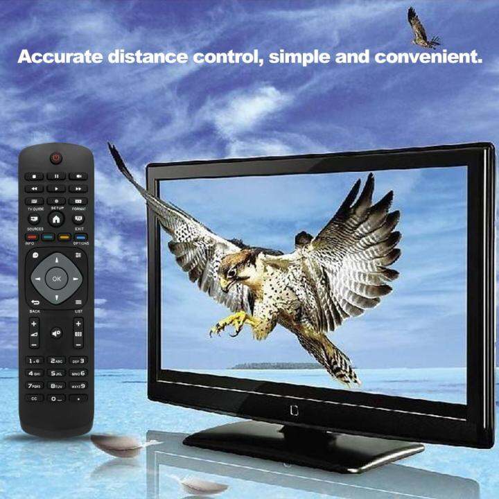 universal-tv-remote-control-wireless-smart-controller-replacement-สำหรับ-philips-lcd-tv-smart-digital-hdtv-สีดำ