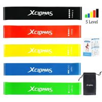 【CW】 XCLOHAS Resistance Bands Exercise Gym Expander 5 Level Pilates Elastic Rubber Crossfit