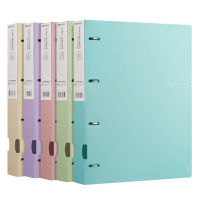 4 Hole Binder Folders A4 File Folders 4 Hole Binder Folders Document Ring Binder Folder Display Book Morandi Color Waterproof Office School Supplies Document Storage Bag Insert File Folder