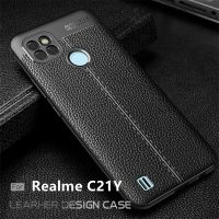 [2023สุดฮอต] เคส C21Y Realme สำหรับ OPPO เคส Realme C21Y C25Y หนัง TPU นุ่มกันกระแทกด้านหลังเป็นหนังสำหรับ Fundas Realme C11 2020 C21ฝาครอบ C21Y