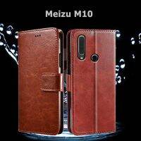 For Meizu M10 Case For Meizu M 10 Flip Phone Case Coque Funda 3D Pattern PU Leather Wallet Support Cover Capas Electrical Safety