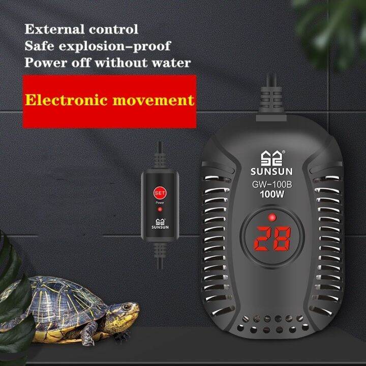 SUNSUN Submersible Aquarium Heater Digital Temperature Controller Fish Tank Heater Turtle Tank