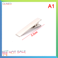 QUNED AngelCity 100Pcs สีดำ Hairclips เขี้ยวเดี่ยวจระเข้ Hairpin การตั้งค่าที่ว่างเปล่าคลิปผม